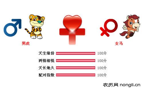 男属虎和女属马相配吗