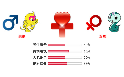 男属猴和女属蛇相配吗