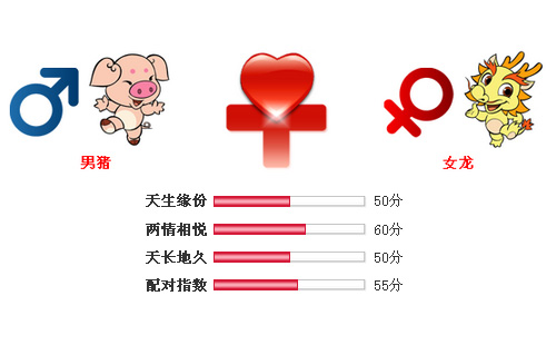 男属猪和女属龙相配吗